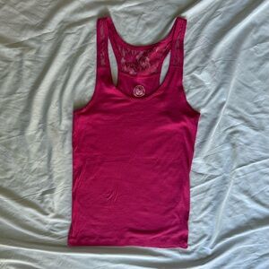 Y2K Hot Pink Lace Tank Top